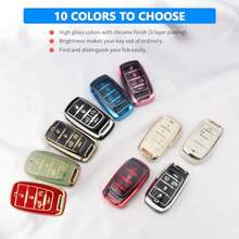 Dfor Dodge Key Fob Cover Fits For Dodge RAM 1500 2500 3500 4-5 Buttons 2019 2020 2021 2022 2023 TPU Key Fob Case With Keychain Remote Accories Key Fob Protection Sier-Black - 銀黑 - 查看 6