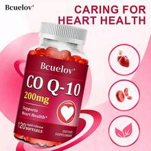 Coenzima CoQ10 200 mg, favorece la salud cardíaca, bucal y de las encías, aporta energía y es antioxidante. 120 cápsulas blandas. - 1 BOTELLA - Ver 7