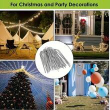 10/20/30/50pcs (3.94/5.91/7.87 Inches) Curved U-Shaped Metal Ground Nails, For Securing Succulents, Watering Hoses And Holiday Decorations, Includes Garden Plant Clips, Garden Stakes, Heavy Duty Garden Pegs, Tent Pegs, Camping Tools - Multicolor - View 8