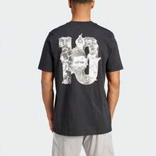 Adidas Messi Football Graphic Tee Black Tops Men - Nhiều màu - Xem 3