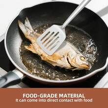 2pcs/6pcs Stainless Steel Cooking Utensil Set, Silver Spatula, Strainer, Non-Stick Cookware, Kitchen Cooking Tools, Dishwasher , Easy To Clean, Suitable For Home, Party, Hotel, Restaurant, Essential Kitchen Gadgets - -- - View 2