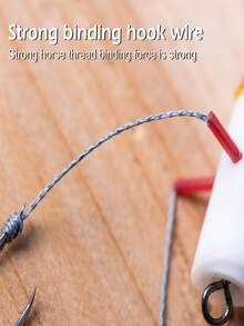 GOTURE 5pcs Aconitum Nerve Hook Fishing Group, 4 Hooks, Fishing String Hook, Explosion Hook, Mullet Hook, Fishing For Big Aconitum Fish - Grey - View 7