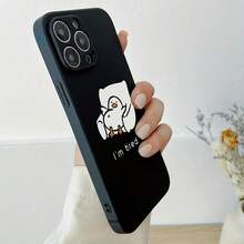 Laurel Duck Dirty TPU Shockproof Protective Phone Case, Compatible With Apple Models, Suitable As Birthday And Christmas Gifts For Couples, Girlfriends, Daughters, Boyfriends, And Teenage Girls - Black - View 2
