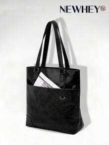 NEWHEY 防水PU皮革男士公文包，大容量笔记本电脑包，办公/商务旅行笔记本电脑包 - 彩色 - 查看 8