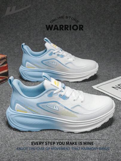 WARRIOR 勇士时尚复古男士运动鞋，春夏舒适跑步鞋，简约休闲又不失时尚感，四季皆宜，耐磨耐穿，适合全天穿着的训练鞋，软底设计。