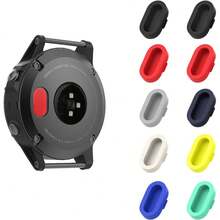 4pcs Silicone Dust Plug Set For Fenix 8/7/7S/7X/5/5S/5X/6/6S/6X/6 Pro/6S Pro/6X Pro/Forerunner 935/Vivoactive 4/Venu, Charging Port Protective Cover, Anti-Lost Design, Multi-Color Options - A - View 12