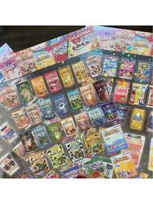 20张/套 防水PET塑料卡通零食包装贴纸，适用于剪贴簿、日记和文具 - 彩色 - 查看 4