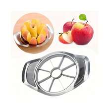 [Favorito del cliente] Cortador y deshuesador de manzana de acero inoxidable - Utensilio de cocina reutilizable para rebanadas de fruta perfectas, ideal para dormitorios y uso doméstico - Plateado - Ver 10
