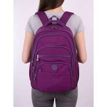 Women's Backpack, Durable, Suitable For School, Work, And Travel, Large Capacity, Premium Quality - Màu Hồng Tươi - Xem 2
