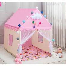 Castillo Carpa Tienda Casita Juegos Casa De Campaña Princesa - Negro - Ver 3