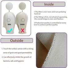 22inch Canvas Wig Mannequin Head With Head Stand For Making Display With Wig Caps Canvas Block Mannequin Head With T Pins Set Hair Styling Practice Display - View 5