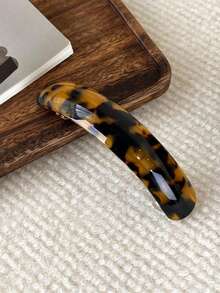 1个复古法式低马尾发夹，大号醋酸纤维弹簧夹，简约优雅发饰 - 彩色 - 查看 10