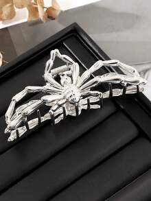1Pc New Spiderweb Metal Claw Clip, Alloy Strong Hair Grip, Fun Party Hair Accessory - Multicolor - View 10
