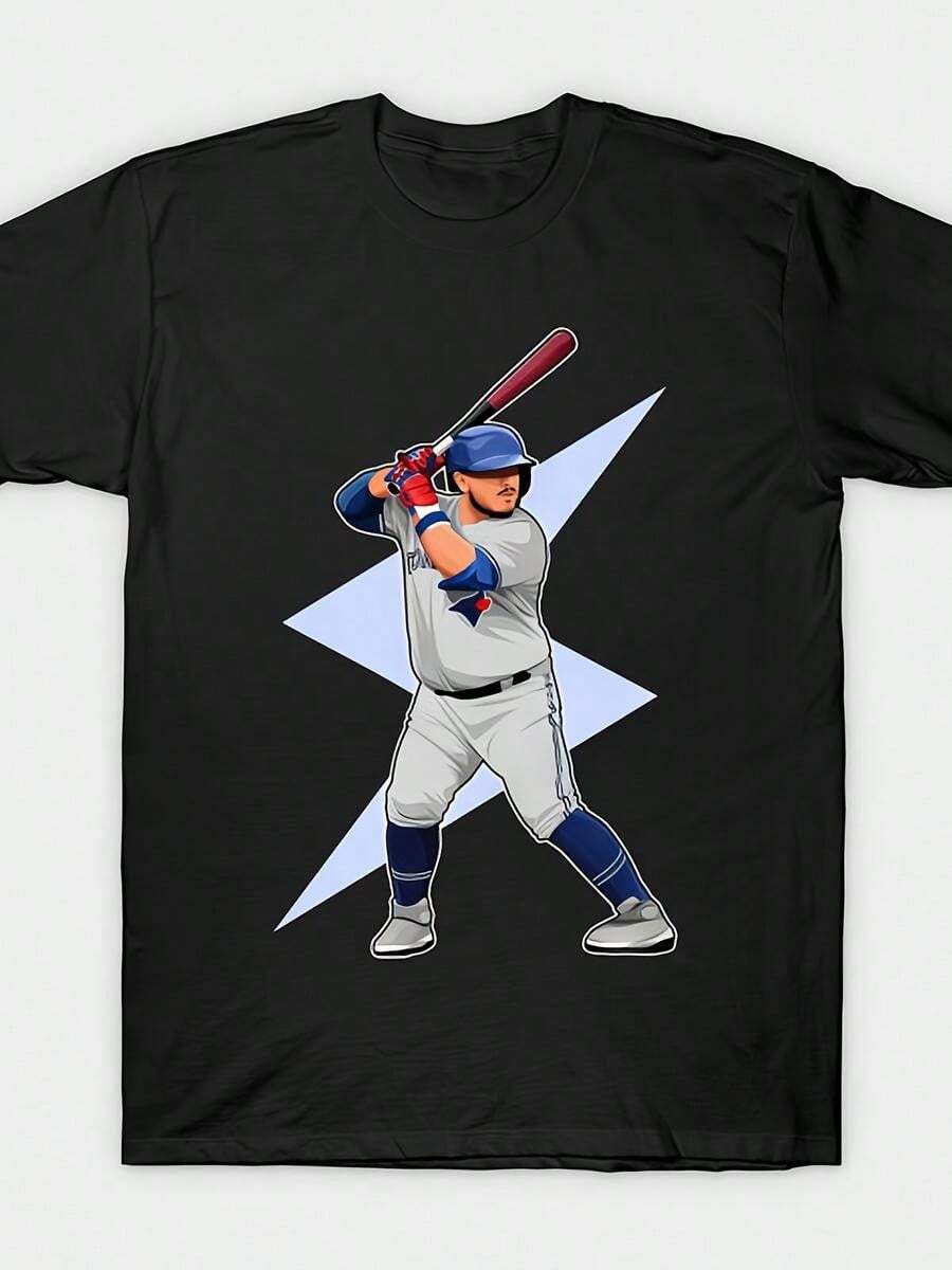 Women's CJART #30 Baseball Theme T-Shirt - Fun Name Print, Casual Crew Neck Design, Printed With A #30 Pattern, Machine Washable, Suitable For Fans Of Themed Apparel And Everyday Wear (All Seasons). - Black - View 1