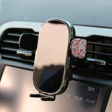 yucen Bling Bling Horizontal Car Phone Holder, Suction Cup Dashboard Mount Multi-Function Navigation Bracket - Landscape Phone Stand - View 6