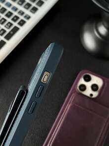 High-Quality Retro 2-In-1 Detachable Phone Case With Independent Card Slot, Compatible With IPhone 17/16/15/14/13/12 Pro/Pro Max, Supports Wireless Charging, Features Credit Card Slot And Stand - Pink - View 11