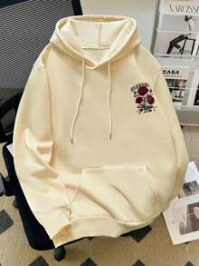Dark Rose Unisex Aesthetic Streetwear Sweatshirt - Màu Khaki - Xem 2