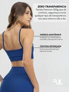 Women's Basic Fitness Top With Lining And Pockets For Workouts, Gym, Yoga, Weight Training - 藏蓝色 - 查看 5