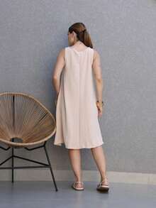 Women's Tank Dress DuNa - Apricot - View 3