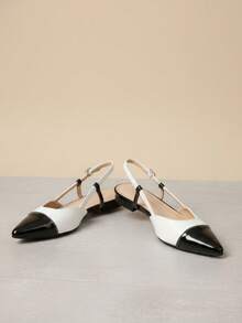 Women Flats - Đen và trắng - Xem 4