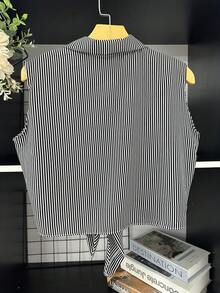 Women's Dune Blouse - Sọc đen - Xem 5