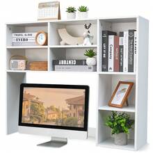 Desktop Bookshelf Organizer With Open Cubbies, Modern Minimalist Desk Storage For Office & Bedroom, Stylish Open Compartment Design, Perfect For Neat Aesthetic Desktop Organization, Ideal For Books, Stationery & Small Decor Items AestheticDesk MinimalistDesktop - B - 查看 7