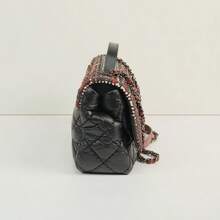 CHANEL Pre-Owned Coco Handle Flap Bag In Tweed And Calfskin CC15-23438917-B6 - màu đen - Xem 3