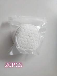 Thick Round Design Makeup Sponge, 3-Layer Extra Thick Structure, Makeup & Makeup Remover Pad, No Shedding No Flaking - White - View 7