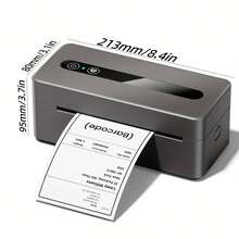 Phomemo 4x6 Inch Label Printer + 10 Sheets Of Label, 2411-BT Thermal Mail Label Printer, Is Suitable For Small Businesses. It Supports USB Or BT Connectivity And Features A 300 DPI Barcode Printer For Parcel Shipping. It Is Easy To Use. Shipping Label Printer + 10-Sheet Supplies Bundle - Xem 5