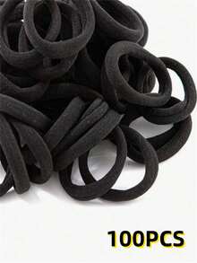 200/100/50/10 pezzi Elastici per capelli ad alta elasticità non dannosi, fasce per capelli multifunzionali da donna, adatte per casa, sport, yoga e altre occasioni, accessori per capelli essenziali quotidiani da donna - Multicolore - Visualizzare 8