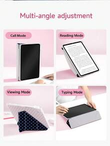 1 件装极简海军蓝纯色波点设计平板保护套，升级版 Y 型折叠，多角度支架，兼容 Apple Tablet 10.2 英寸 / Pro 11 2020/2021、(A16) 11 英寸第 11 代（2025 年款）、第 9/10 代、Apple Air 4 代 10.9 英寸、Galaxy Tab S6 Lite 10.4，防摔，带笔槽，支持睡眠/唤醒功能，浪漫礼物，圣诞礼物/新年礼物（2026 年款）。 - 彩色 - 查看 5