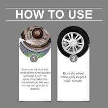 Car wheel rust remover, car paint rust removal, cleaning, brightening agent, rust removal conversion agent - A - Ver 6