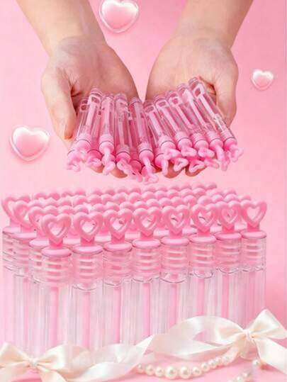 5/12/20/30 pièces Bouteilles de savon à bulles en forme de cœur fantaisiste - Parfait pour les occasions romantiques, les faveurs de fête et les cadeaux - Idéal pour les mariages, les enterrements de vie de jeune fille, les anniversaires et les célébrations de la Saint-Valentin (Ne contient pas de liquide)