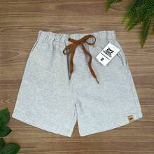 Set Of 3 Premium Linen Shorts For Children And Teens, Bermuda Style, Sizes 2-16 - 黑/綠 - 查看 4