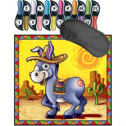 Donkey Tail Game (Includes Mask And 12 Tails), Party Decoration