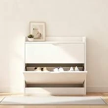 Gabinete para Zapatos con Apertura Giratoria – 2 Cajones, Diseño Ahorrador de Espacio, Ideal para Familias Mexicanas Organizador de Zapatos con Cajones Giratorios – Estilo Moderno, Delgado, Perfecto para Entrada de Casa o Departamento - Ver 9