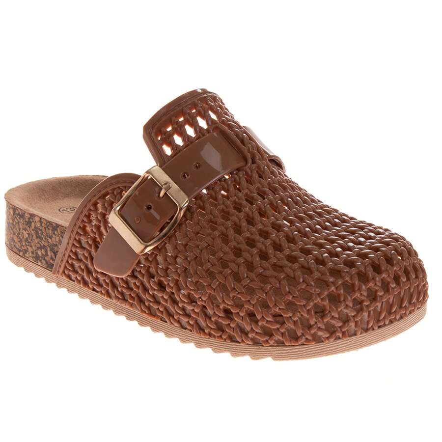 Kensie Girl Clogs Sandals For Girls Lightweight Comfortable Slip On Style (Little Kids Size 12 / Big Kids Sizes 13-4) - 譚 - 查看 1