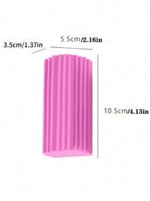 1片可重复使用的粉色清洁除尘海绵湿巾 - 神奇除尘清洁海绵，适用于清洁百叶窗、玻璃、踢脚线、通风口、镜子、窗轨、厨房、浴室、家居等。 - 粉色 - 查看 8