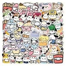 120/60/50PCS Sanrio Mixed Collection Graffiti Stickers For Helmet Bicycle Hand Account Pencil Case Decals - F-50PCS - View 2