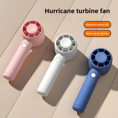300 mAh Ventilateur à main mini rechargeable par USB - Silencieux et puissant, charge Type-C, convient pour la maison, le bureau, l'extérieur, les voyages et le camping, meilleur choix de cadeau