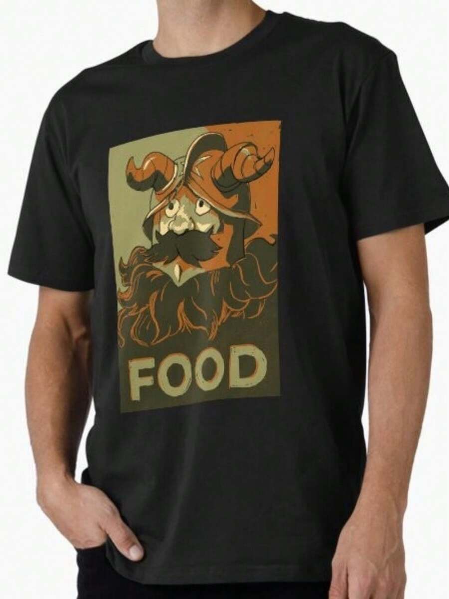 Senshi For Food, Delicious In Dungeon Camiseta Hecha en EE. UU. AUS M-2XL - Negro - Ver 1