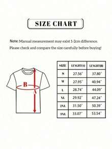 Camiseta de cuello redondo casual de los hombres con impresión trasera, top de los hombres, regalo para los hombres - Negro - Ver 2