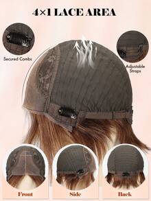 Pixie Cut Human Hair Wig 100% Remy Human Hair 4x1 Pre Cut Lace Front Wigs Layered Cut Straight Glueless Human Hair Wigs For Women - S4 - View 3