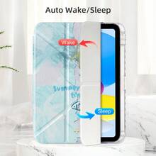 DANYCASE For A16 2025 Air 11 Pro 11 Air 4 5 10th 10.9 Pro 11 9th 8th 7th 10.2 Transparent Back Cover Y Fold Case - Silver Star - View 4