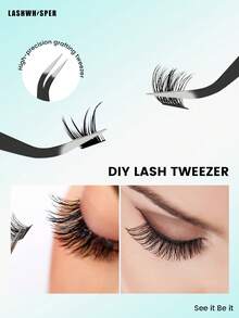Beginner-Friendly DIY Cartoon Style D-Curl Eyelash Extensions, Densely Packed Soft & Lightweight Individual Lashes, Easy To Create Perfect Makeup At Home - D - View 10