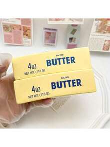 2个装软黄油挤压玩具，逼真减压玩具：柔软、回弹缓慢、黄油造型减压玩具，适合玩耍和减压，挤压回弹时会发出声音（有些人可能不喜欢它的气味），挤压黄油棒，食物模型，适合多动症患者和需要集中注意力的上班族。 - 彩色 - 查看 10