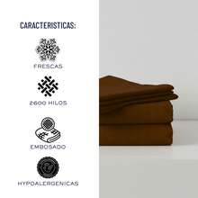 Juego de Sabanas para Cama, Sabana Bajera, Sabana Plana y Funda de Almohada, Cajon Amplio, 2800 Hilos, Premium, Tamaño Individual Matrimonial Queen King - Shedron - Ver 4