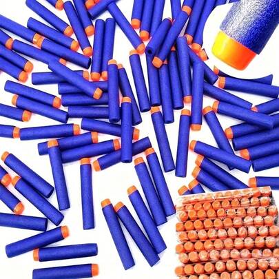10pcs/Set Soft Foam Bullets - A Fun & Soft Handgun Toy Bullet, Suitable For Teenagers. Essential For Christmas Gifts, Gun Accessories, And Teenage Games. Applicable For Outdoor Shooting, Multiplayer Interactive Games, Parties, Also Can Be Given As Birthday, Holiday Or Party Gifts. (Random Packaging)