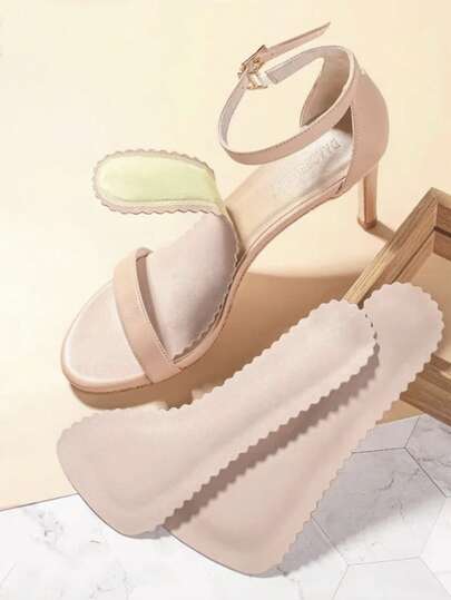 1 Pair Summer Comfortable High Heel Insoles, Sweat-Absorbing Anti-Slip Inserts Suitable For High Heels & Casual Shoes