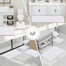 - Alfombra de baño de felpilla de lujo de 24 x 16 pulgadas, extra suave y absorbente, lavable a máquina, alfombra de felpa antid - estilo bohemio - Ver 9